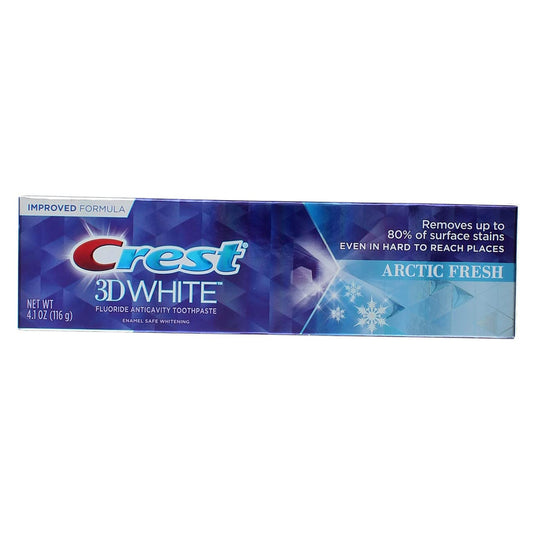 3D White Fluoride Anticavity Toothpaste, Arctic Fresh, 4.1 Ounce