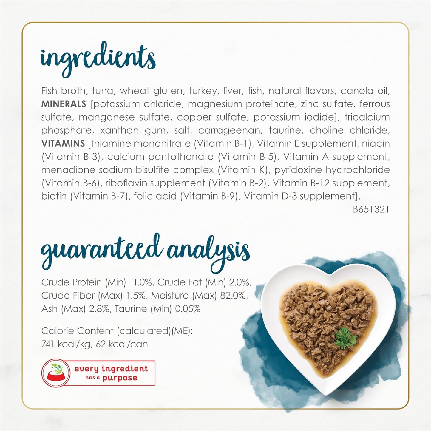 Wet Cat Food Gourmet Naturals Tuna Recipe in Wet Cat Food Gravy - (12) 3 Oz. Cans