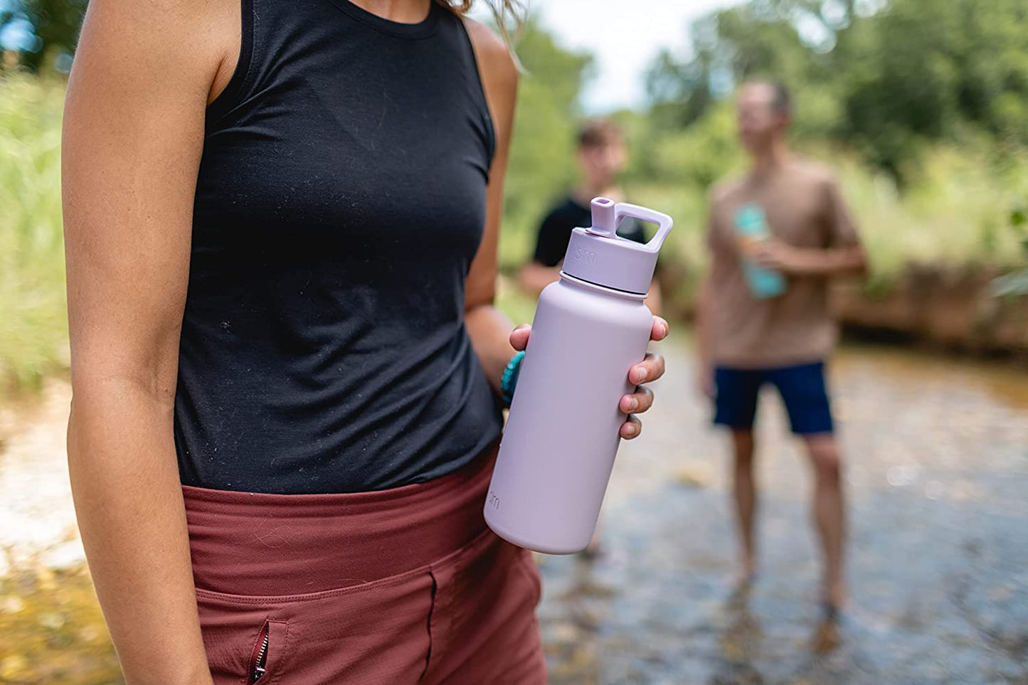Water Bottle with Straw and Chug Lid Vacuum Insulated Stainless Steel Metal Thermos Bottles | Reusable Leak Proof Bpa-Free Flask for Sports Gym | Summit Collection | 32Oz, Sea Glass Sage