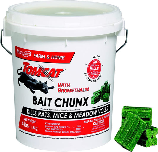 with Bromethalin Bait Chunx Pail for Mouse, 4 Lbs.
