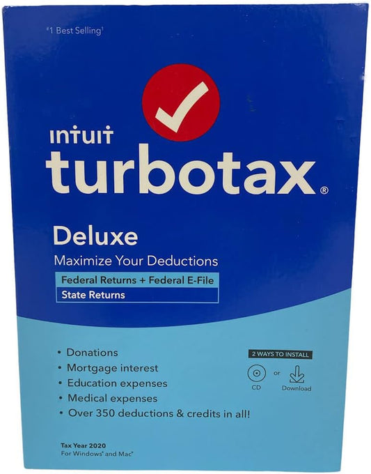 Turbotax Desktop Deluxe 2020