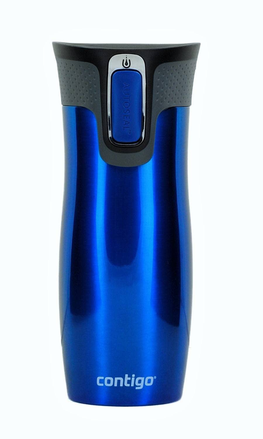 West Loop Stainless Steel Vacuum-Insulated Travel Mug with Spill-Proof Lid, Keeps Drinks Hot up to 5 Hours and Cold up to 12 Hours, 16Oz Monaco