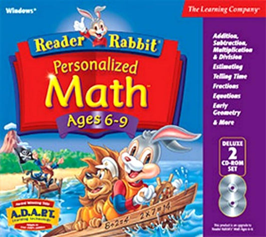 Reader Rabbit Personalized Math Ages 6 - 9 Deluxe (2 Cds)