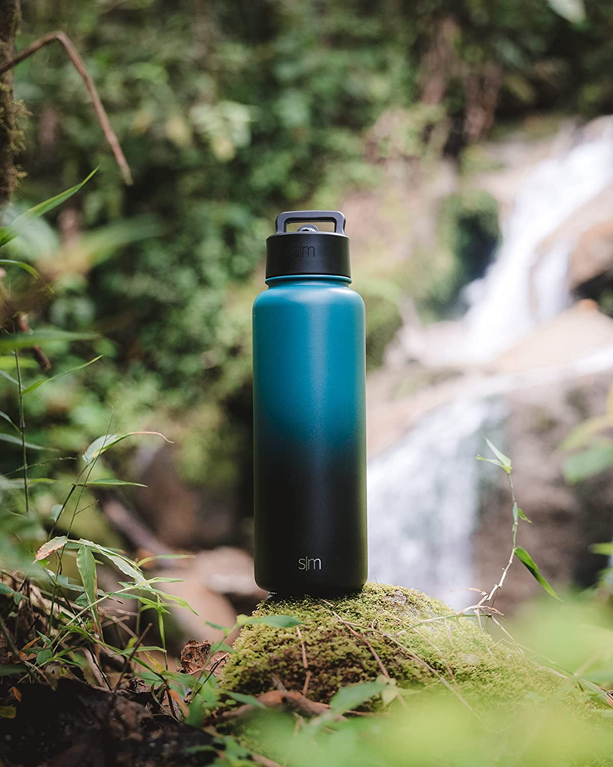 Water Bottle with Straw, Handle, and Chug Lid Vacuum Insulated Stainless Steel Metal Thermos Bottles | Large Leak Proof Bpa-Free Flask for Sports | Summit Collection | 40Oz, Sweet Taffy