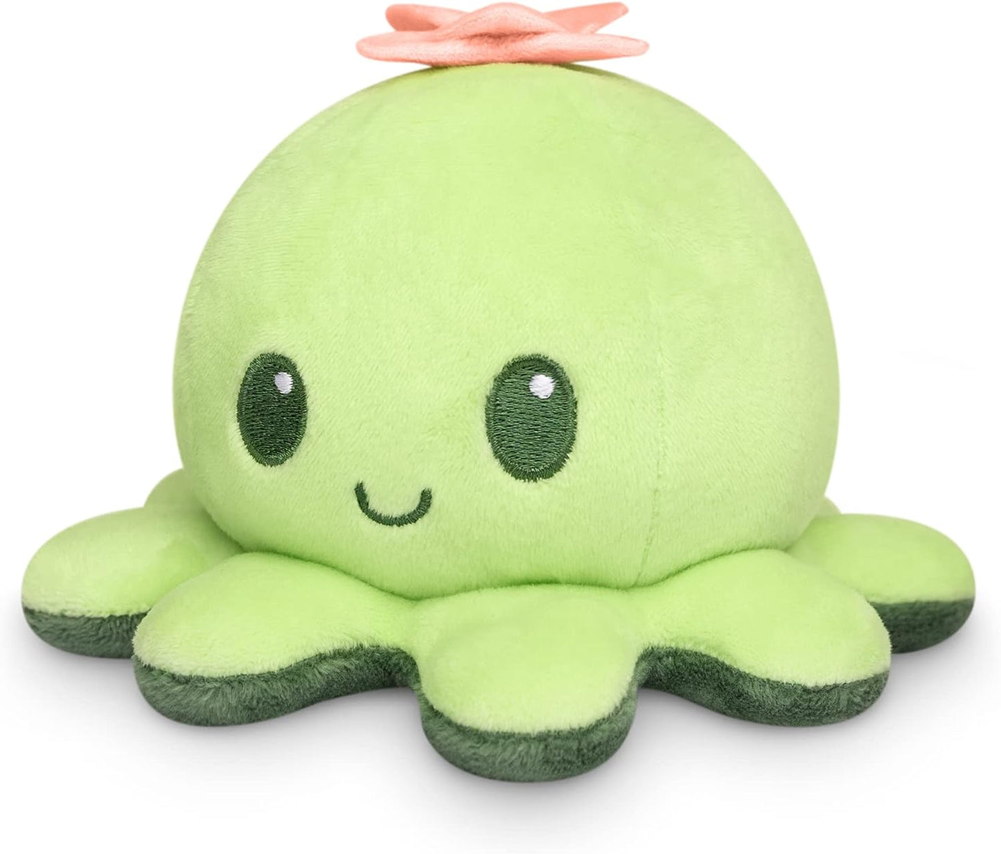 - the Original Reversible Octopus Plushie - Cactus + Succulent - Cute Sensory Fidget Stuffed Animals That Show Your Mood 4X4X3