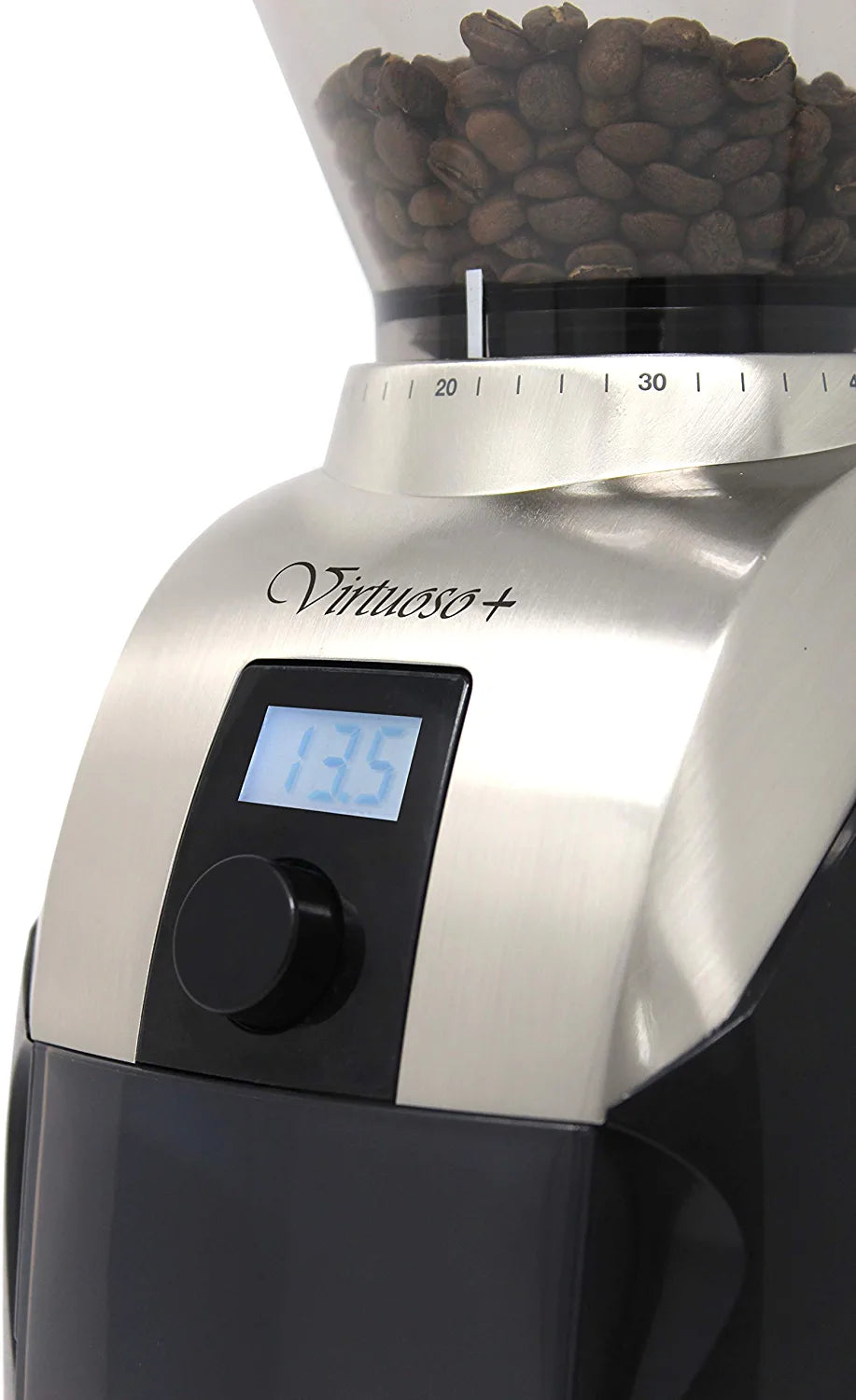 Virtuoso+ Conical Burr Coffee Grinder with Digital Timer Display