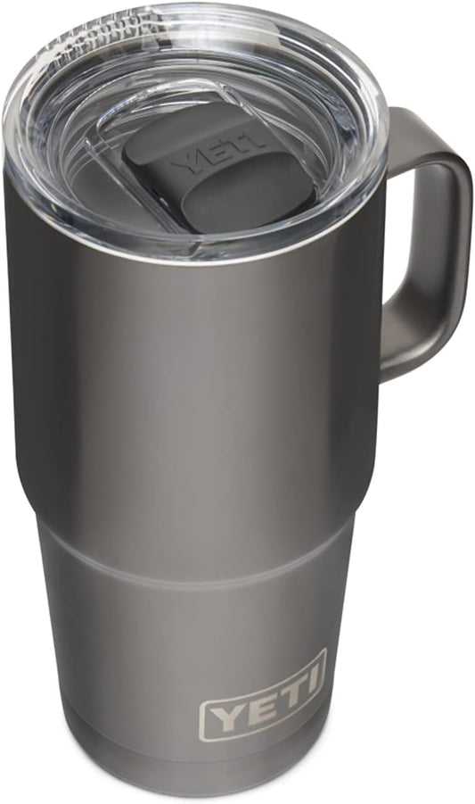 Rambler 20 Oz Travel Mug, Stainless Steel, Vacuum Insulated with Stronghold Lid