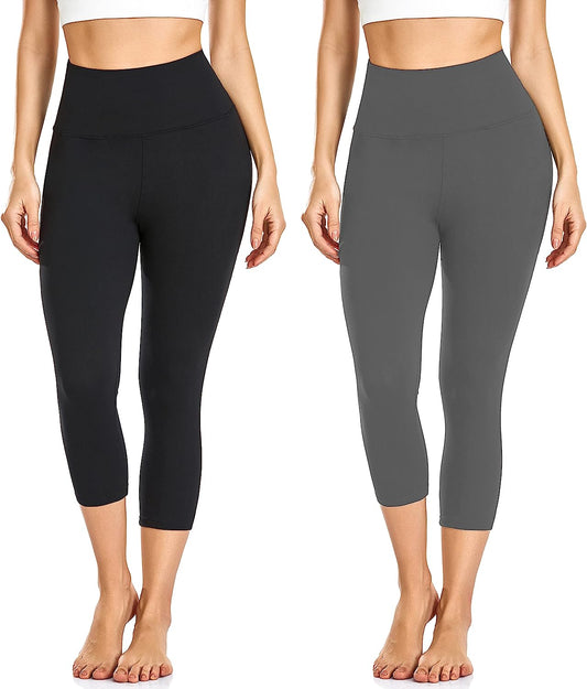 Soft Leggings for Women - High Waisted Tummy Control No See through Workout Yoga Pants