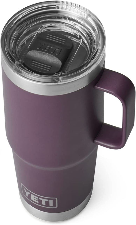 Rambler 20 Oz Travel Mug, Stainless Steel, Vacuum Insulated with Stronghold Lid
