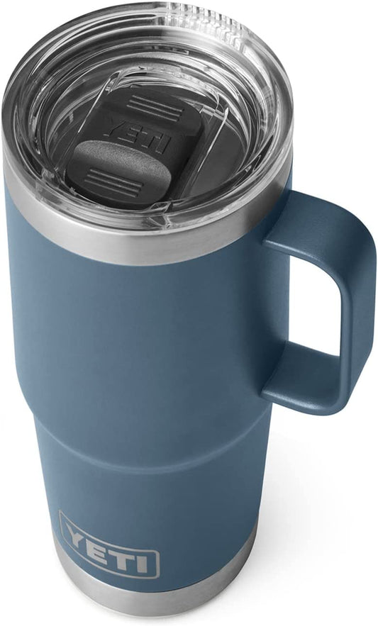 Rambler 20 Oz Travel Mug, Stainless Steel, Vacuum Insulated with Stronghold Lid