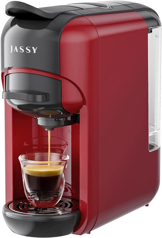 Small Espresso Machine 20 Bar Capsules Maker Compatible for NS Original Capsules/Nescafe Dolce Gusto/L'Or Coffee Pods/Coffee Powder with Fast Heating System for Espresso,1450W(Small)