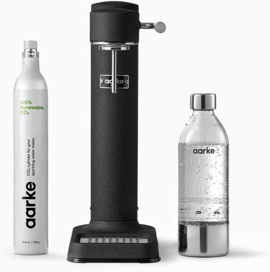 - Carbonator III Premium Carbonator - Sparkling & Seltzer Water Soda Maker with PET Bottle (Matte Black, with CO2 Cylinder)