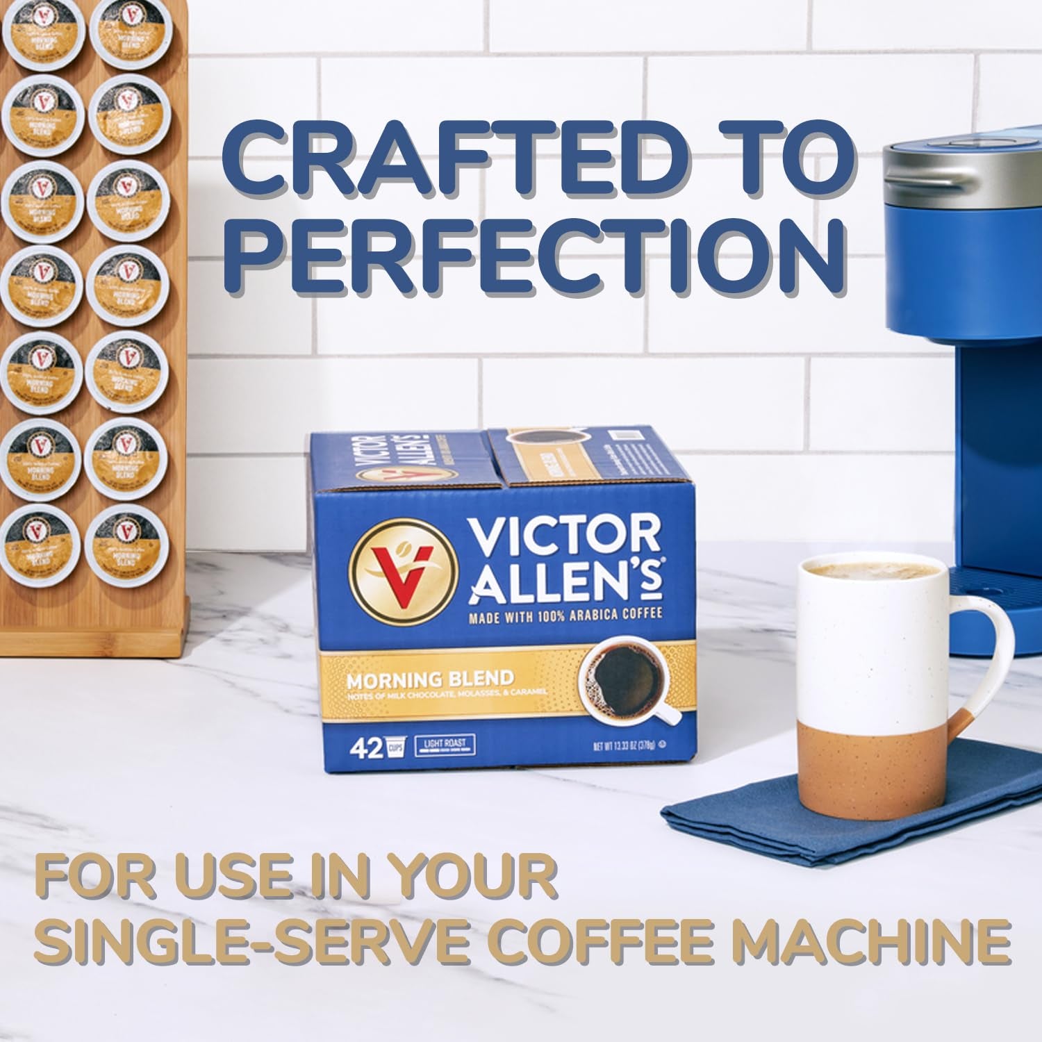 Victor Allen'S Coffee Variety Pack, Light-Dark Roasts, 42 Count, Single Serve Coffee Pods for Keurig K-Cup Brewers