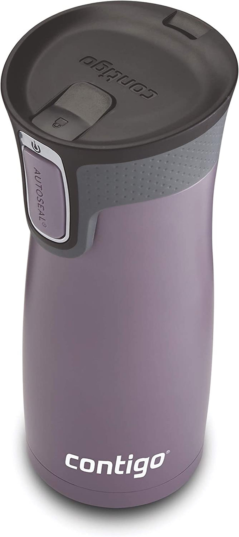 West Loop Stainless Steel Vacuum-Insulated Travel Mug with Spill-Proof Lid, Keeps Drinks Hot up to 5 Hours and Cold up to 12 Hours, 16Oz Dark Plum