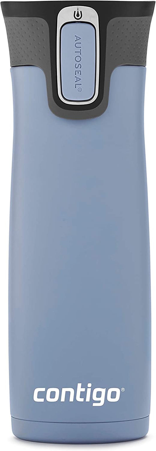West Loop Stainless Steel Vacuum-Insulated Travel Mug with Spill-Proof Lid, Keeps Drinks Hot up to 5 Hours and Cold up to 12 Hours, 20Oz Earl Grey