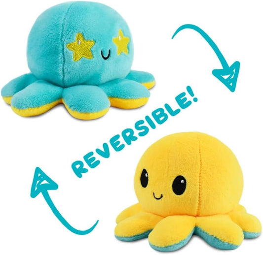 - the Original Reversible Octopus Plushie - Starry Eyes - Cute Sensory Fidget Stuffed Animals That Show Your Mood