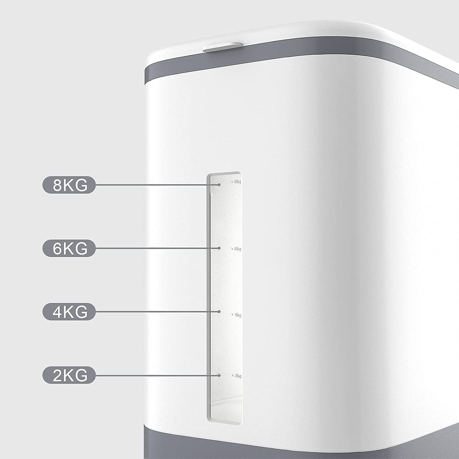 25Lbs Rice Dispenser, Large Grain Container Storage with Lid Measuring Cylinder Moisture Proof Household Cereal Dispenser Bucket for Kitchen Soybean Corn