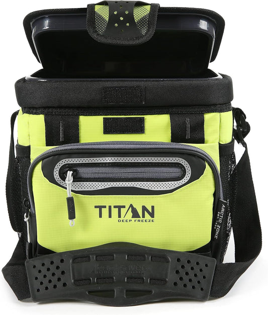 Titan Deep Freeze Cooler - Zipperless Hardbody Cooler with Deep Freeze Insulation, Hardbody Liner, and Smartshelf
