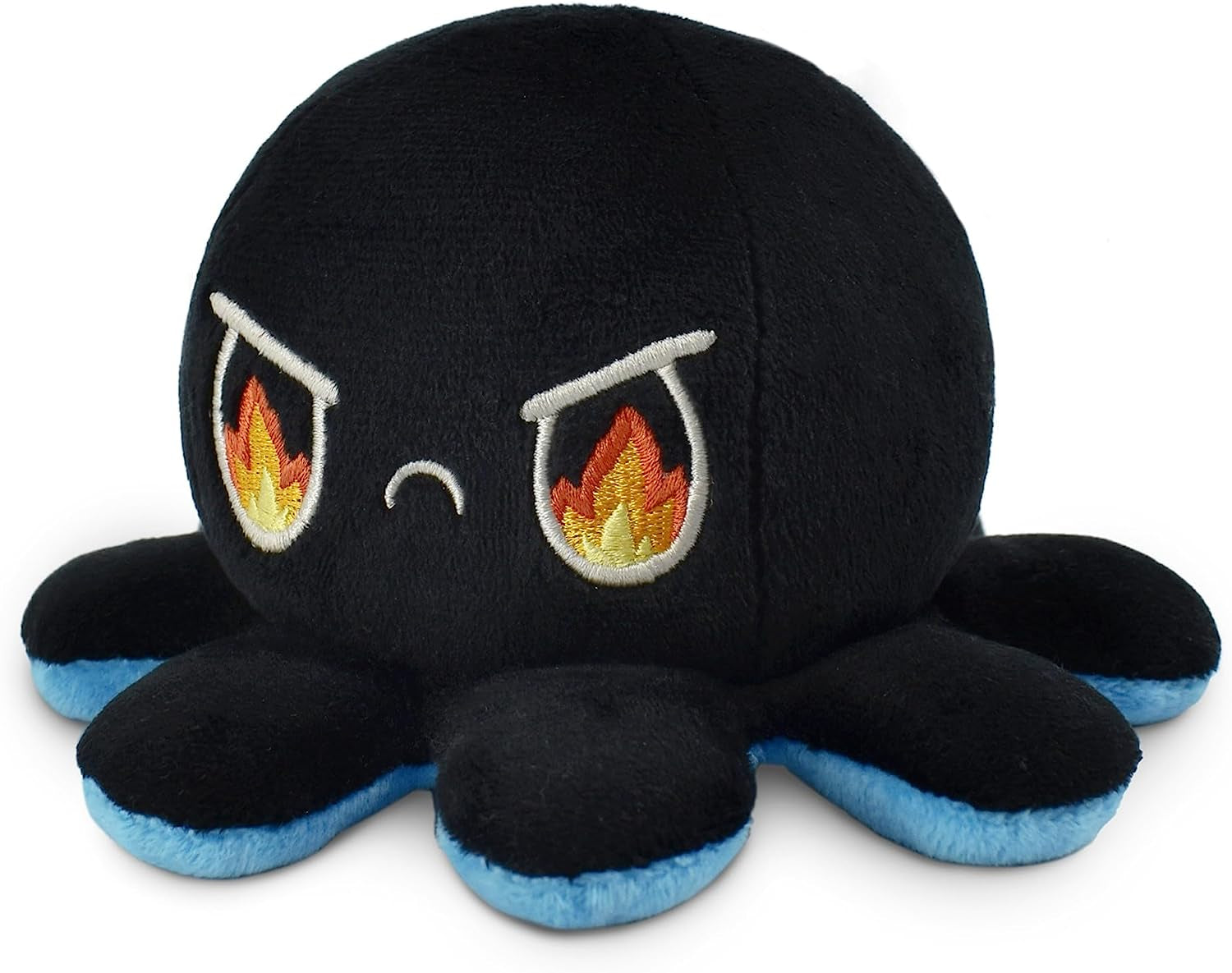 - the Original Reversible Octopus Plushie - Fire Eyes + Sleepy - Cute Sensory Fidget Stuffed Animals That Show Your Mood