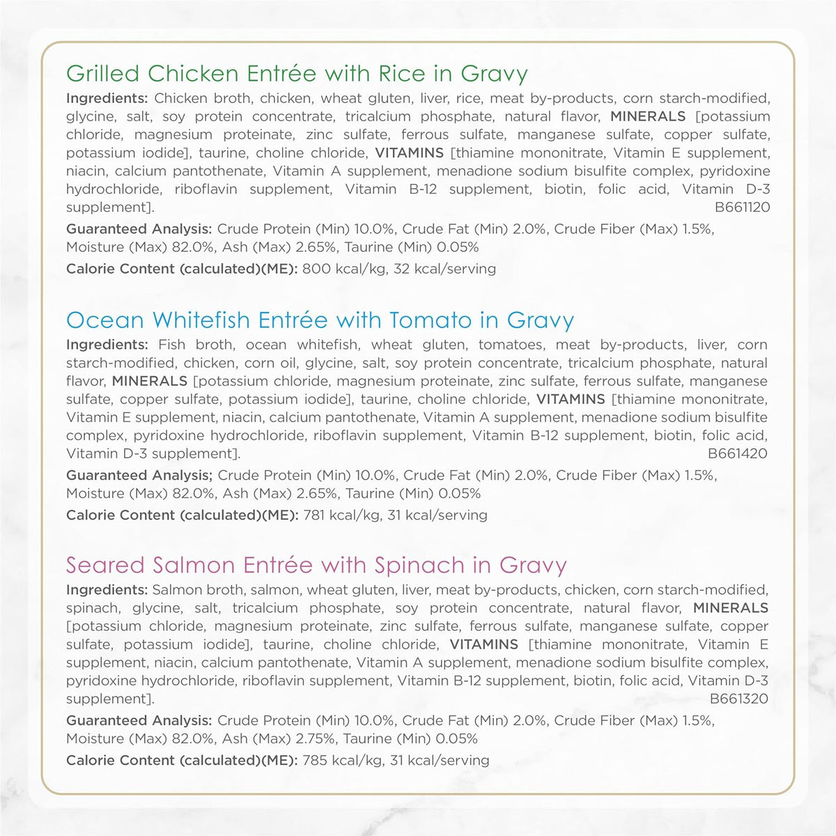 Gourmet Wet Cat Food Variety Pack, Petites Gravy Collection, Break-Apart Tubs, 48 Servings - (24) 2.8 Oz. Tubs