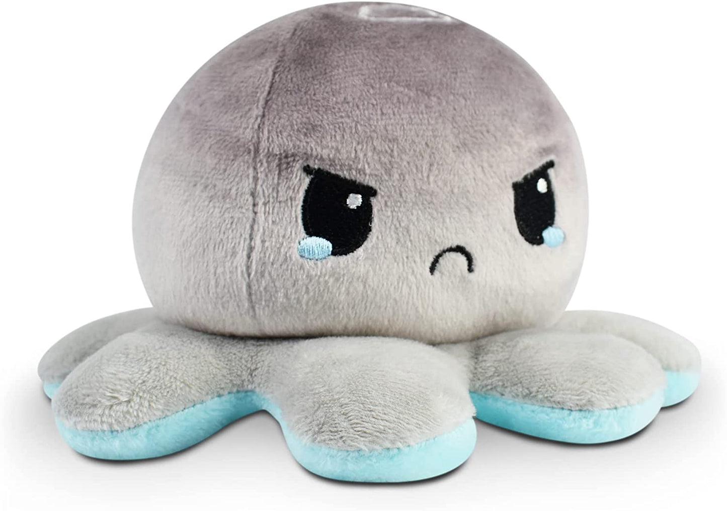 - the Original Reversible Octopus Plushie - Snowflake + Cloud - Cute Sensory Fidget Stuffed Animals That Show Your Mood