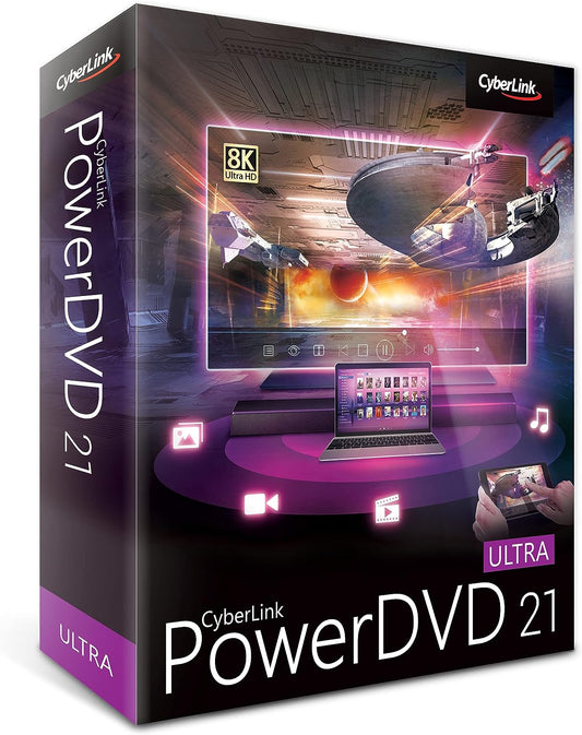 Powerdvd 21 Ultra: Most Powerful Media Player for Pcs [Retail Box]