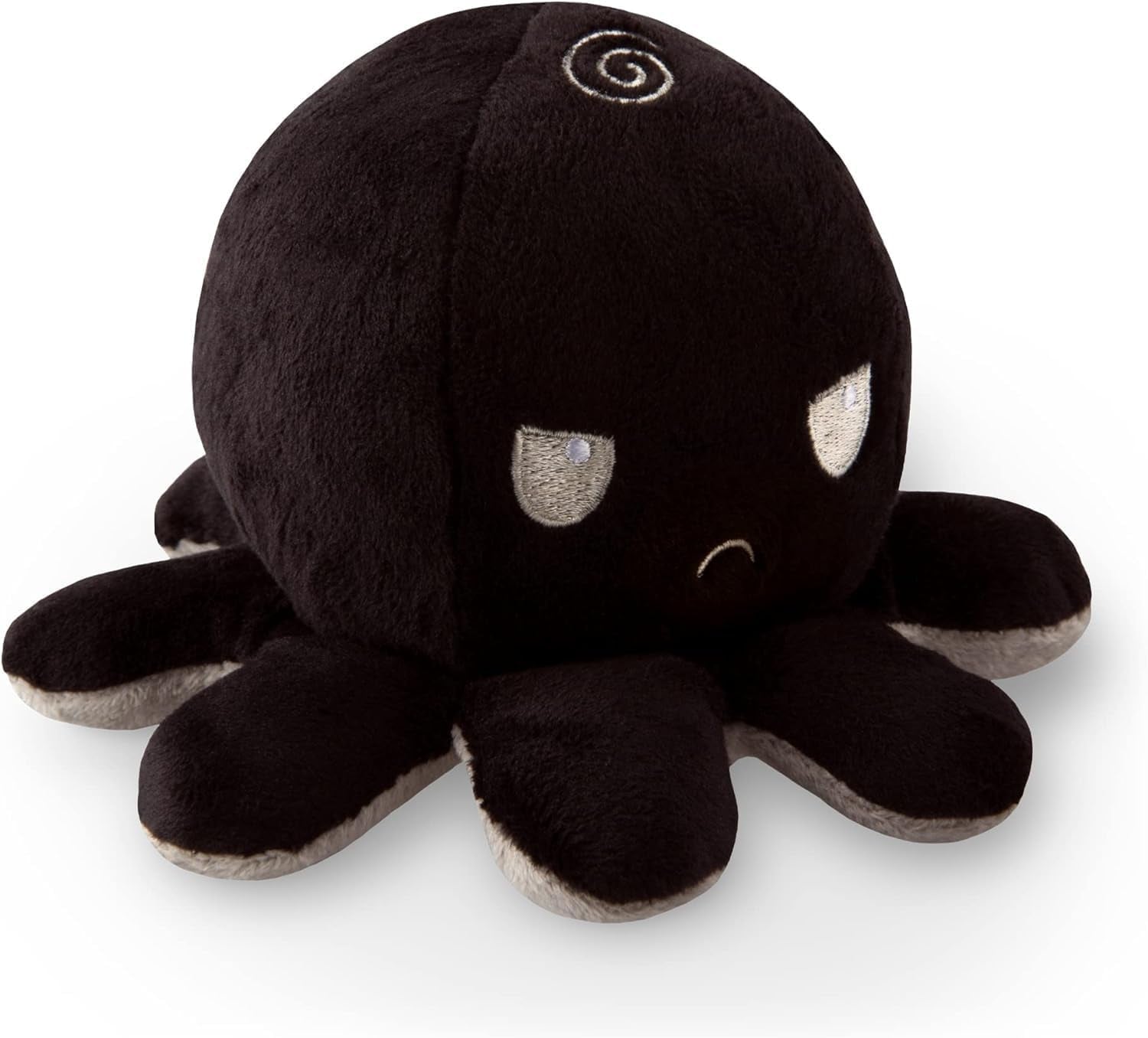 - the Original Reversible Octopus Plushie - Black + Gray - Cute Sensory Fidget Stuffed Animals That Show Your Mood