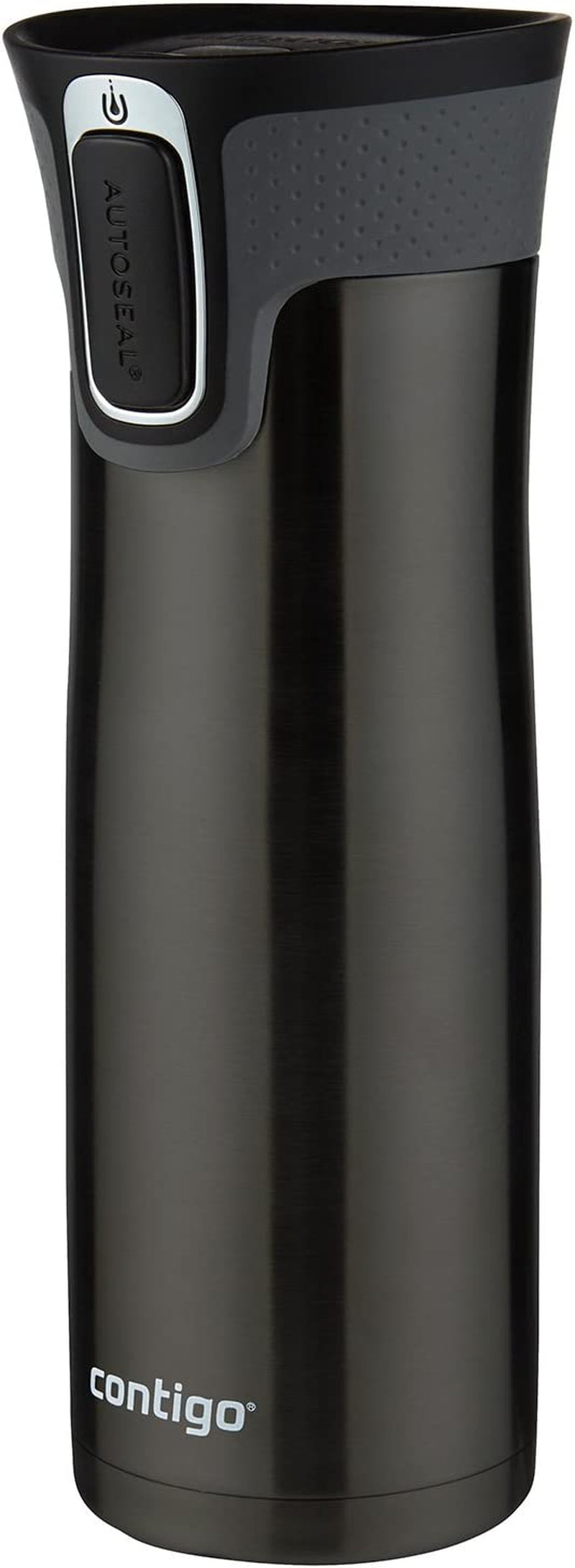 West Loop Stainless Steel Vacuum-Insulated Travel Mug with Spill-Proof Lid, Keeps Drinks Hot up to 5 Hours and Cold up to 12 Hours, 20Oz Black