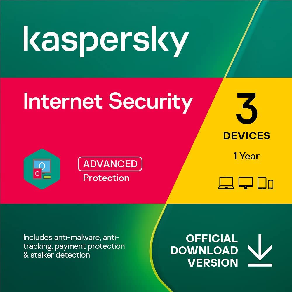 Internet Security 2023 | 3 Devices | 1 Year | Antivirus and Secure VPN Included | Pc/Mac/Android | Online Code