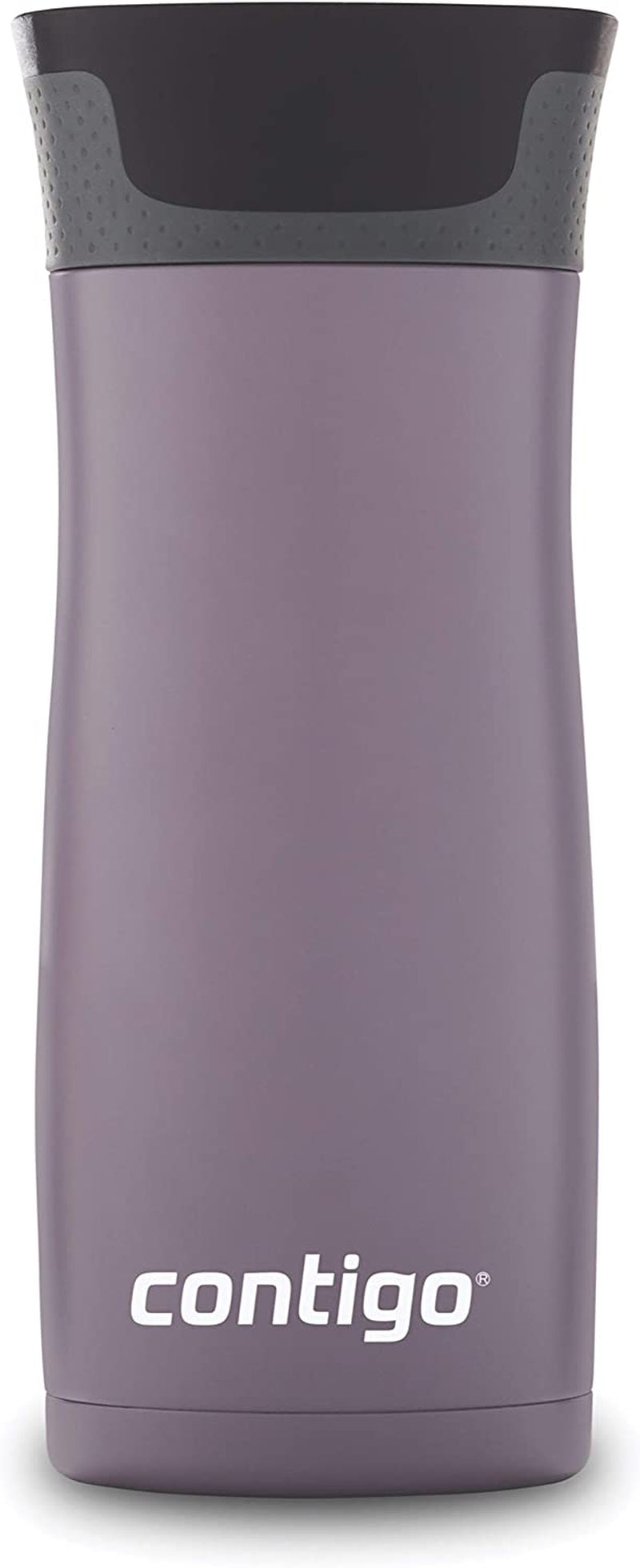 West Loop Stainless Steel Vacuum-Insulated Travel Mug with Spill-Proof Lid, Keeps Drinks Hot up to 5 Hours and Cold up to 12 Hours, 16Oz Dark Plum